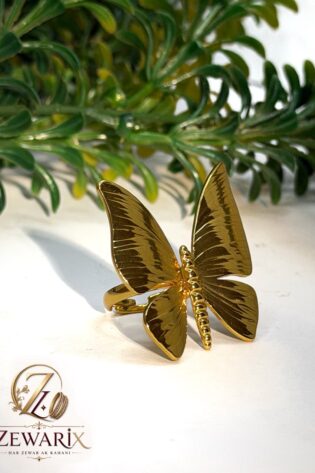 Stainless Butterfly Ring